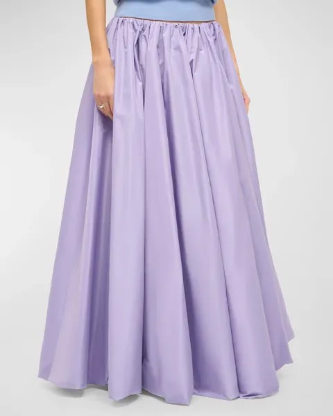 Юбка Bellagio со сборками во всю длину STAUD, цвет Lilac
