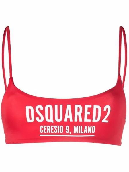 Dsquared2 лиф бикини с логотипом