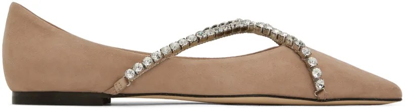 Розовые балетки Genevi Jimmy Choo