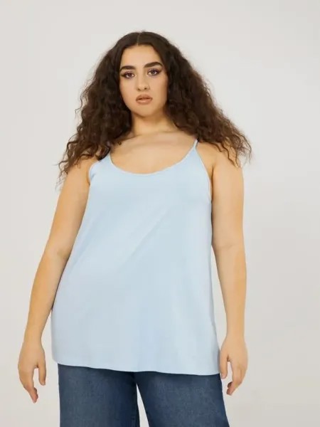 Топ женский MAT fashion Plus size_1070 голубой S