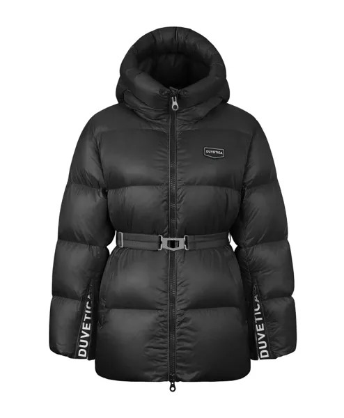 Пуховик с поясом aw23 Duvetica, черный