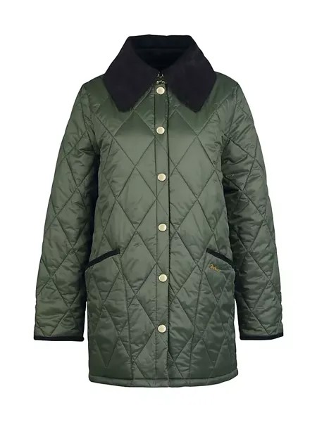 Стеганая куртка Modern Liddesdale Barbour, оливковый