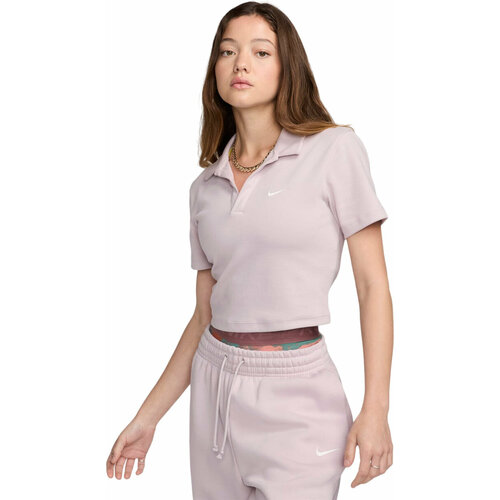 Поло спортивное NIKE Essential Short-Sleeve Polo, размер XS, розовый