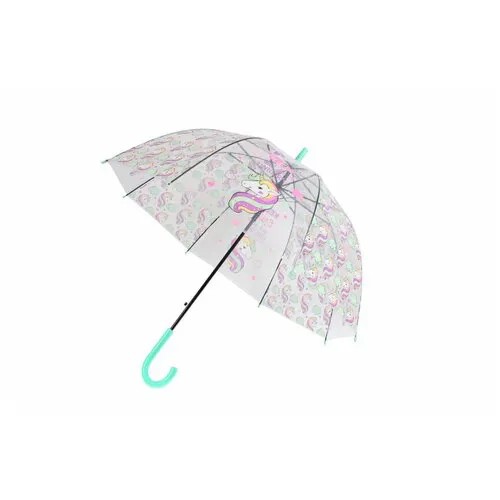 Зонт-трость BRADEX, голубой, бесцветный