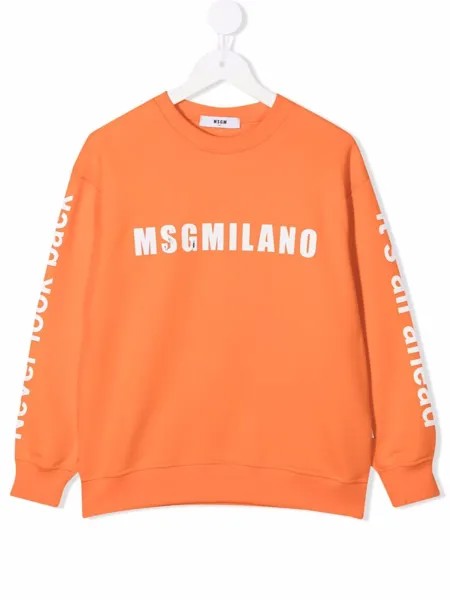 MSGM Kids толстовка с логотипом