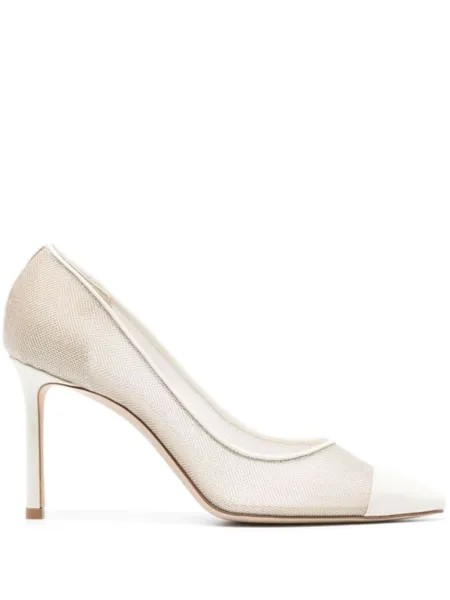 Jimmy Choo туфли-лодочки Romy 85, нейтральный цвет
