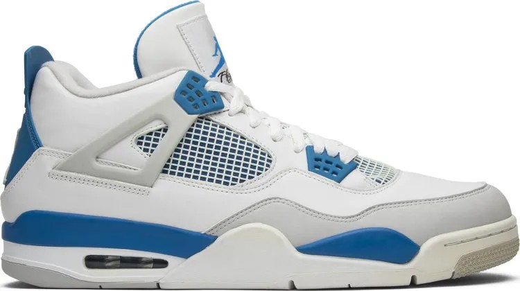 Кроссовки Air Jordan 4 Retro Military Blue 2012, белый