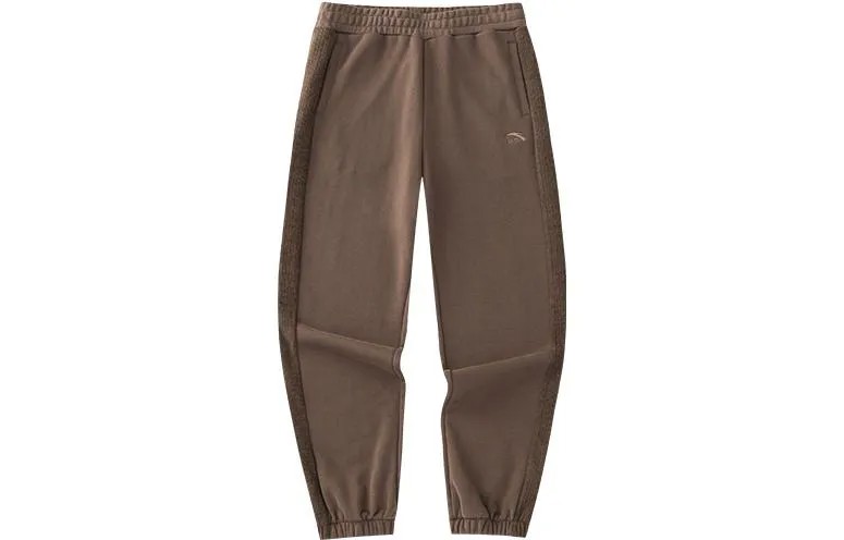 Трикотажные спортивные штаны Life Collection женские шоколадного цвета Anta