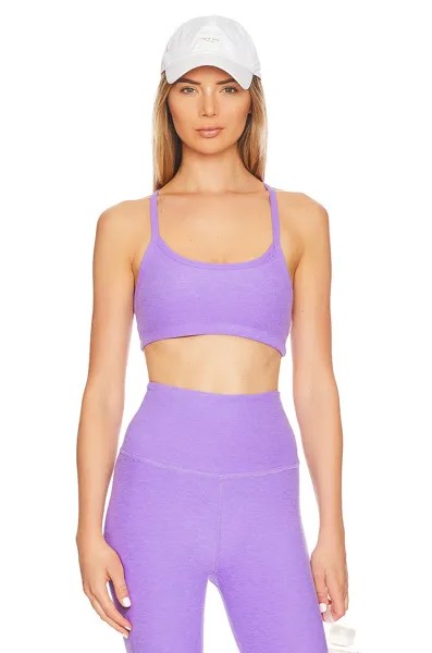 Бюстгальтер Beyond Yoga Spacedye Slim Racerback, цвет Bright Amethyst Heather