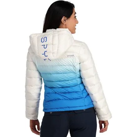 Пуховик Timeless с капюшоном женский Spyder, цвет Defrost Collegiate