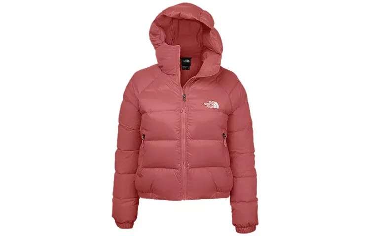 Пуховик женский красный The North Face