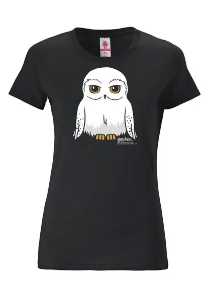 Футболка Logoshirt Harry Potter Hedwig, черный