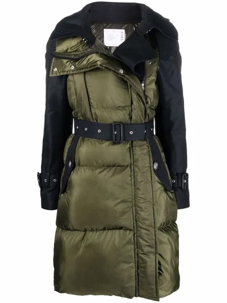Sacai утепленный тренч