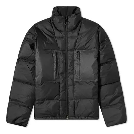 Пуховик Nike ACG Down Fill Jacket Zipper Stand Collar Down Jacket Black, черный