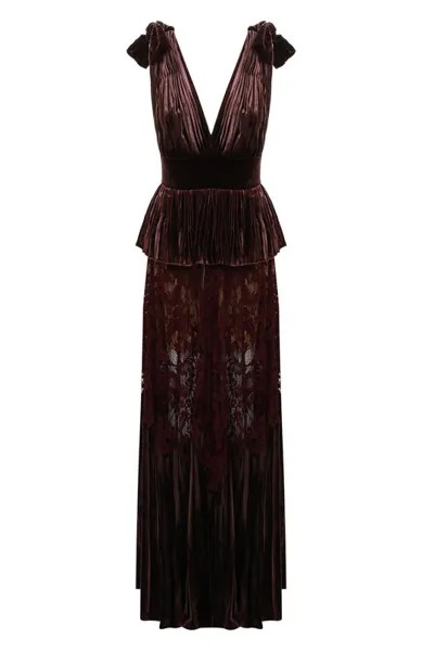 Платье из вискозы и шелка Elie Saab