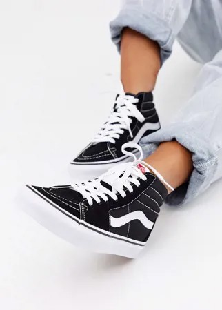 Черные высокие кеды Vans SK8-Hi-Черный