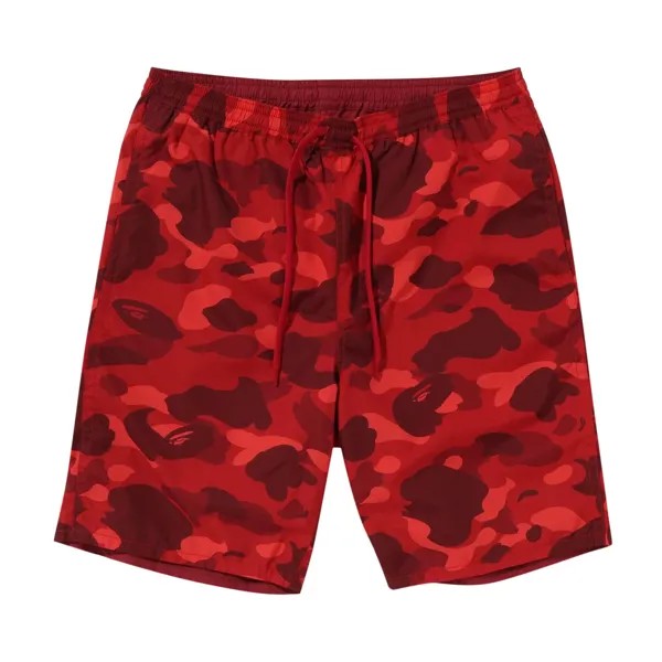 Двусторонние шорты BAPE Color Camo Shark, красные