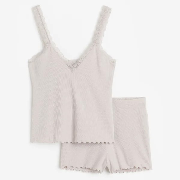 Пижама H&M Camisole Top and Shorts, серый