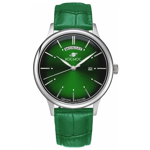 Наручные часы Космос, зеленый