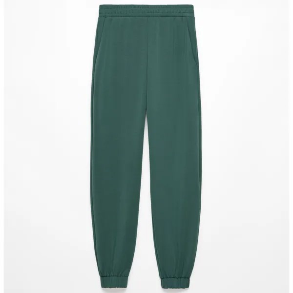 Брюки Oysho Wide Modal Joggers, темно-зеленый