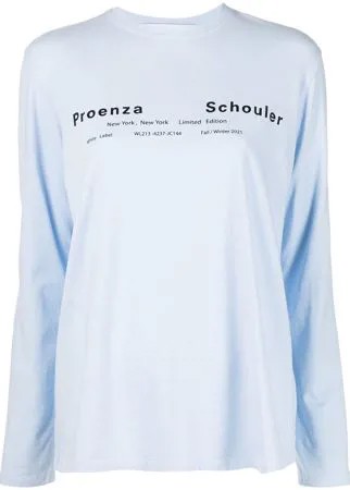 Proenza Schouler White Label футболка с логотипом