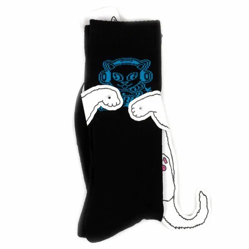 Носки RIPNDIP Носки с котом Лордом Нермалом Ripndip Socks, размер Универсальный, черный, синий