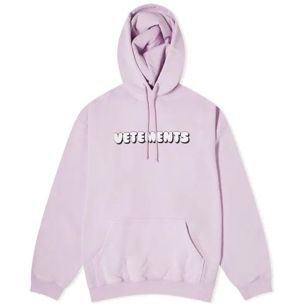 Худи Vetements Bubble Gum Logo, сиреневый