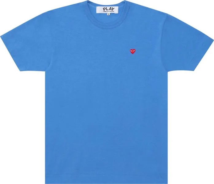 Футболка Comme des Garçons PLAY Small Heart T-Shirt 'Blue', синий