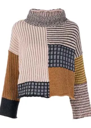 Eckhaus Latta джемпер в технике пэчворк