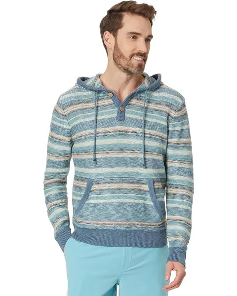 Свитер Faherty Cove Sweater Hoodie, цвет Sunset Star Serape