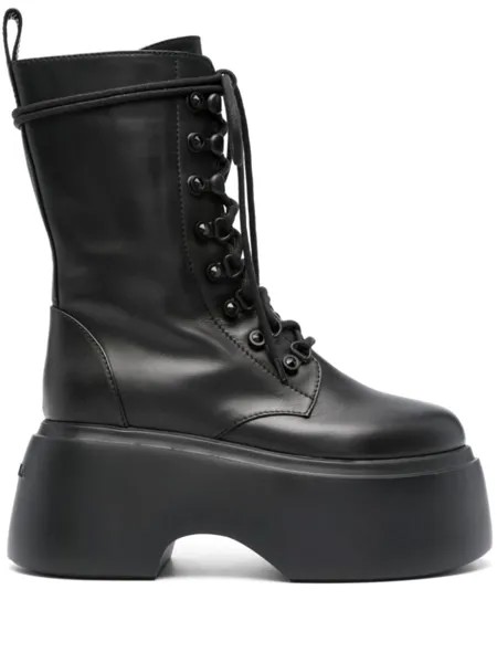 Le Silla Kembra 90mm leather ankle boots, черный