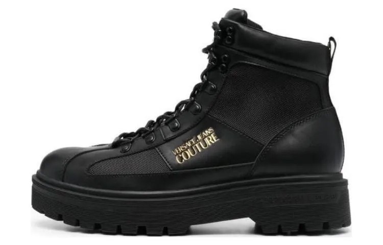 Ботинки Couture на шнуровке с логотипом Versace Jeans