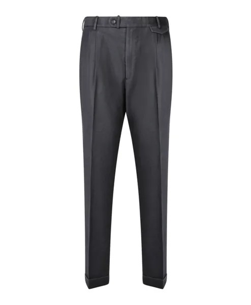 Шерстяные брюки aw23 Dell'Oglio, серый