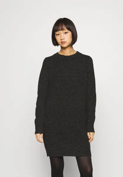 Платье Vero Moda Petite VMDOFFY O-NECK DRESS, цвет black melange