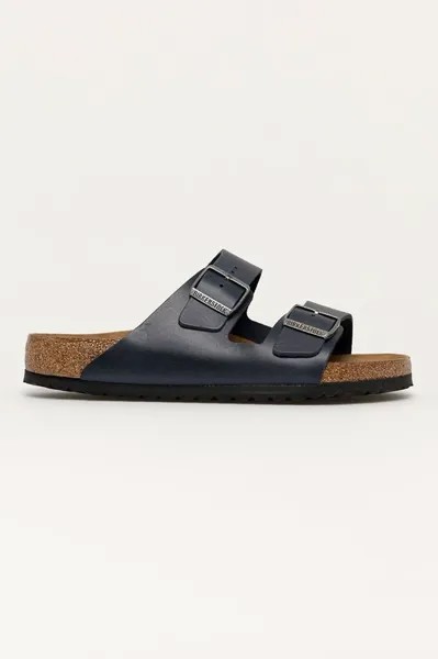 Кожаные шлепанцы Birkenstock, темно-синий