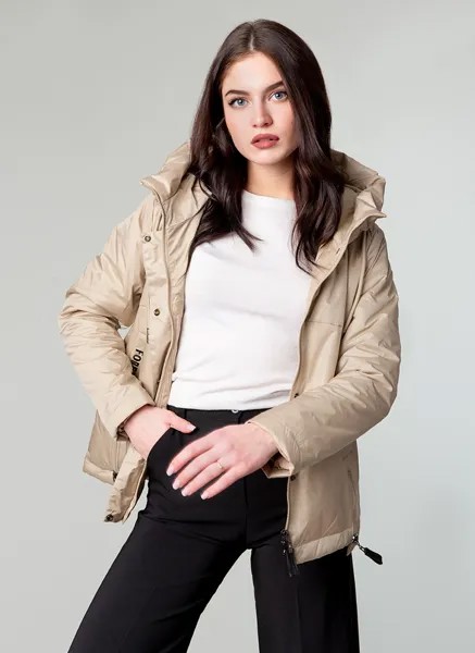 Куртка женская WINTERRA 53504 бежевая 58 RU