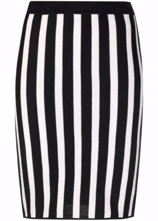 Chanel Pre-Owned узкая юбка 2000-х годов в полоску
