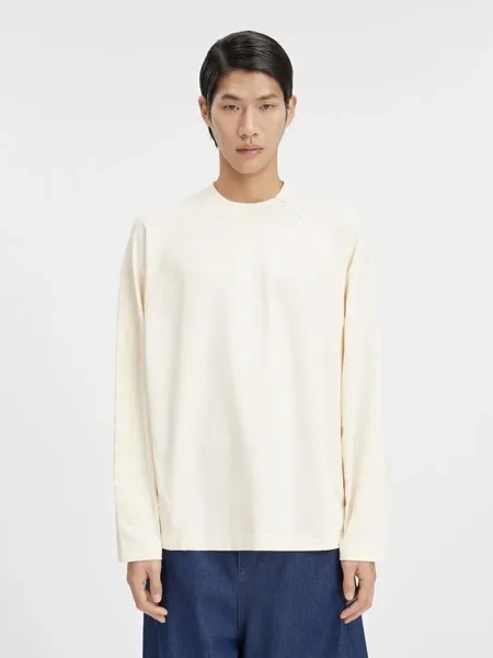 Футболка с логотипом на рукавах Le Typo Manches Longues Jacquemus, светло-бежевый