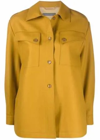 Alberta Ferretti куртка-рубашка из смесовой шерсти
