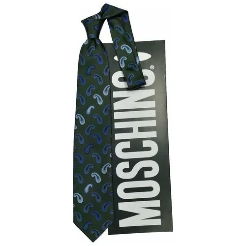 Итальянский галстук с огурчиками Moschino 838319