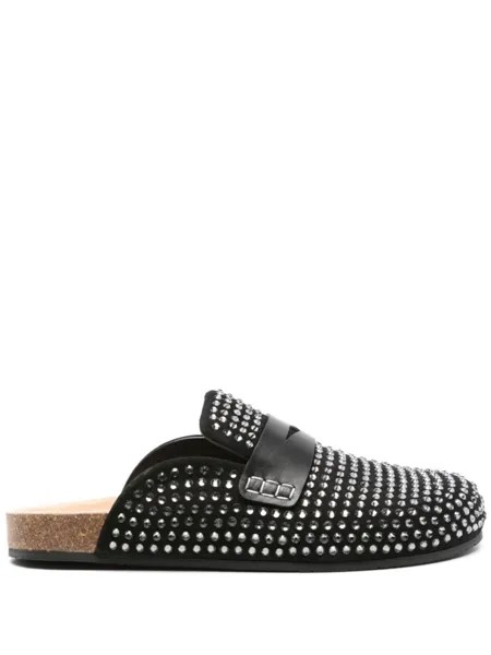 JW Anderson мюли, украшенные кристаллами, черный