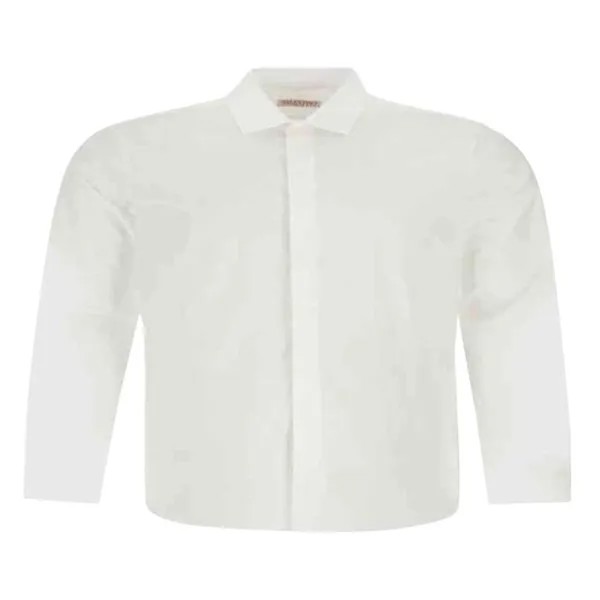 Рубашка Valentino Long-Sleeve Poplin Shirt 'White', белый