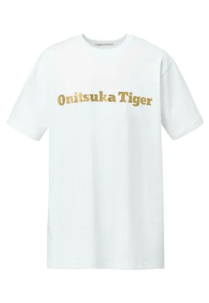 Футболка с принтом Onitsuka Tiger, цвет white gold