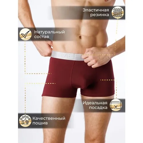 Трусы VЕRIКОН, 4 шт., размер 2XL, мультиколор