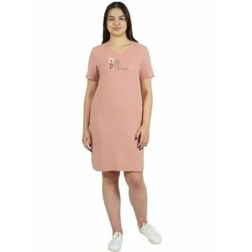 Платье Alfa Collection, размер 48, розовый