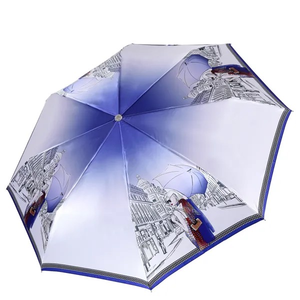 Зонт складной женский автоматический FABRETTI L-20297-8, синий