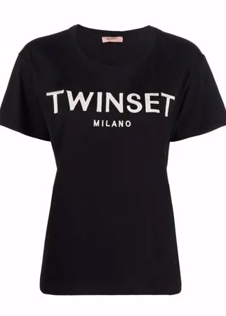 TWINSET футболка с логотипом