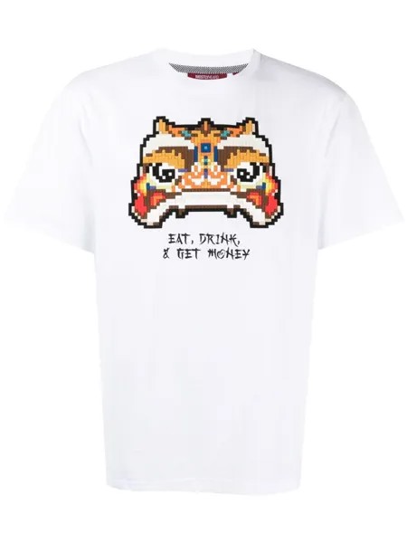 Футболка Eat, Drink Get Money Mostly Heard Rarely Seen 8-Bit, белый