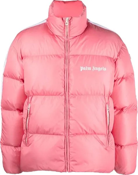 Куртка Palm Angels Classic Track Down Jacket 'Pink/White', розовый