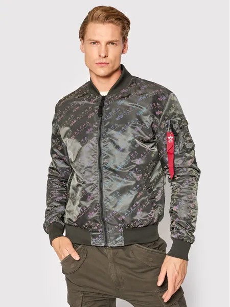 Бомбер стандартного кроя Alpha Industries, серый